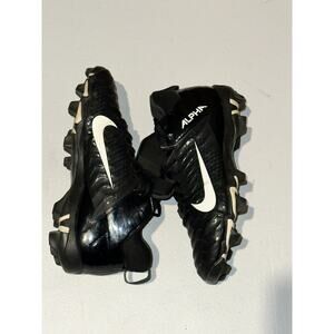 Nike Alpha Menace Shark 2 BV0146-001 Football Cleats Men's US 8 Black Synthetic